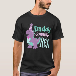 Camiseta Dinossauro Aniversário Pai Surus T Rex