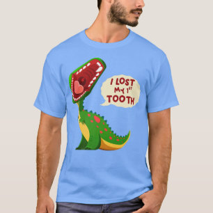 Camiseta Dinossauro Arrepiante Perdi Meu Dente Engraçado De