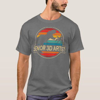 Camiseta Dinossauro Artista mais velho 3D