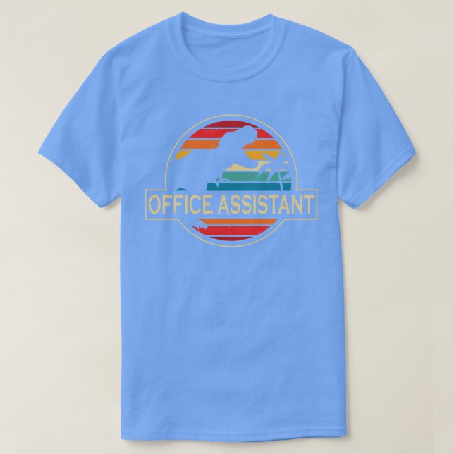 Camiseta Dinossauro Assistente do Office (Frente do Design)