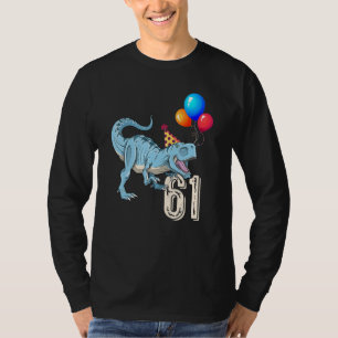 Camiseta Dinossauro Balão Rex 61rua Garota de Aniversário