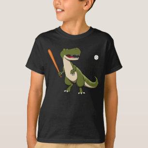 Camiseta Dinossauro Batedor de Beisebol T-Rex