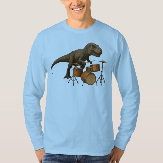 Camiseta Dinossauro batendo com LV (Frente)