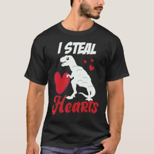 Camiseta Dinossauro Bonito Dino Dia de os namorados I Rouba