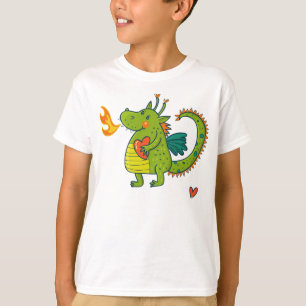Camiseta Dinossauro bonito do bebê