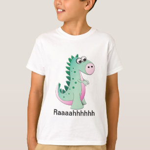 Camiseta Dinossauro bonito dos desenhos animados