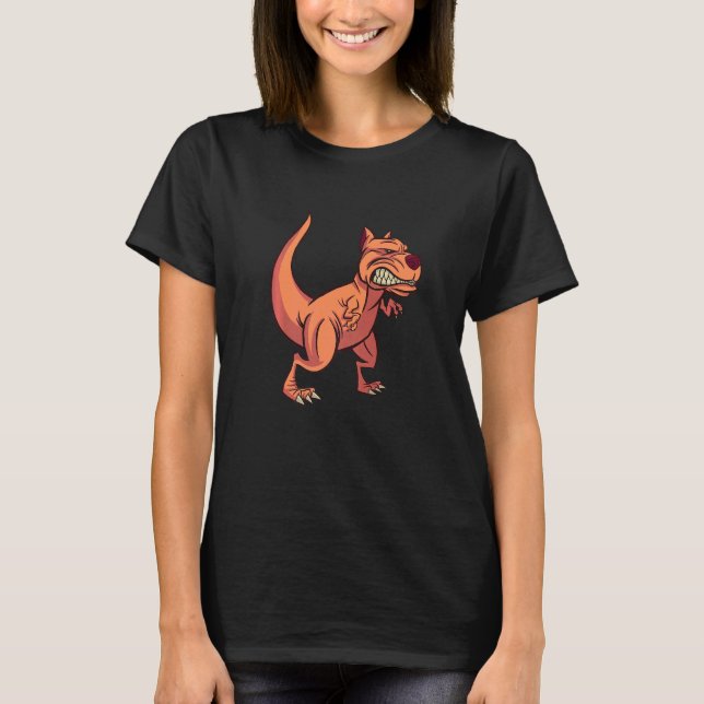 Camiseta Dinossauro Cachorro Bravo   (Frente)