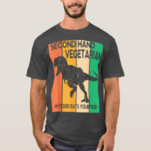 Camiseta Dinossauro Caminha Vegetariana Secundária Minha Co