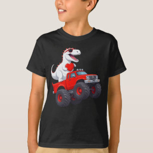 Camiseta Dinossauro Caminhão Monstro Engraçado