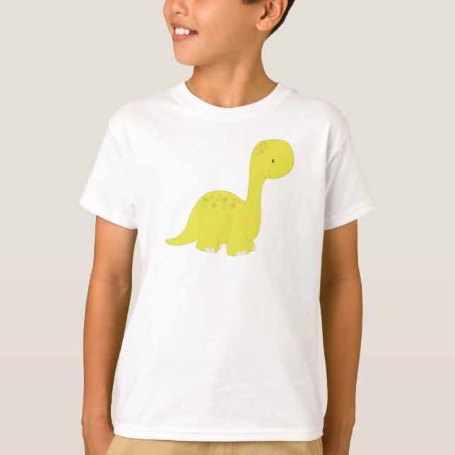 Camiseta Dinossauro Cinto, Dinossauro Bebê, Dino, Brontossa (Frente)