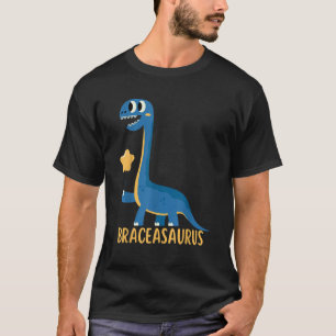 Camiseta Dinossauro Coloca BRACEASAURUS Ortodontista