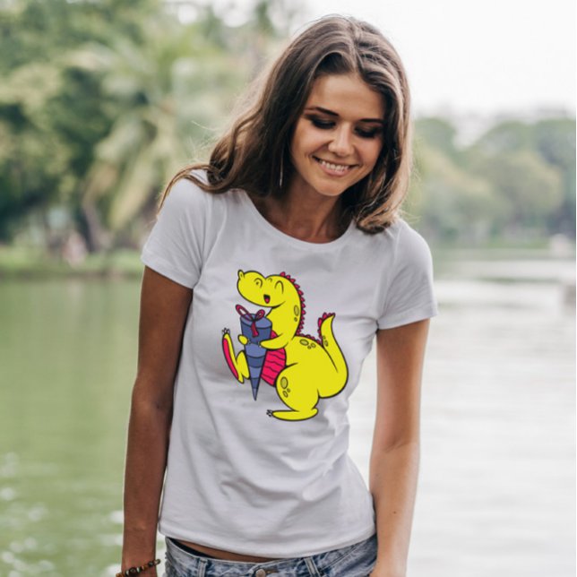 Camiseta Dinossauro Com Chá (Criador carregado)