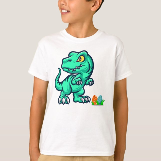 Camiseta dinossauro com ovos (Frente)