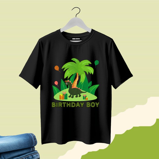 Camiseta Dinossauro com palmeiras (Criador carregado)