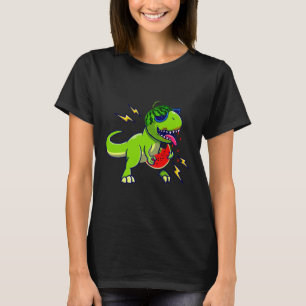 Camiseta Dinossauro Comendo Melancia Um em um Melão T Rex S