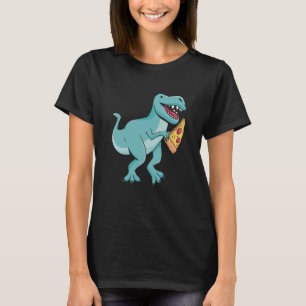 Camiseta Dinossauro Comendo Pizza Rex Tyrannosaurus Dino