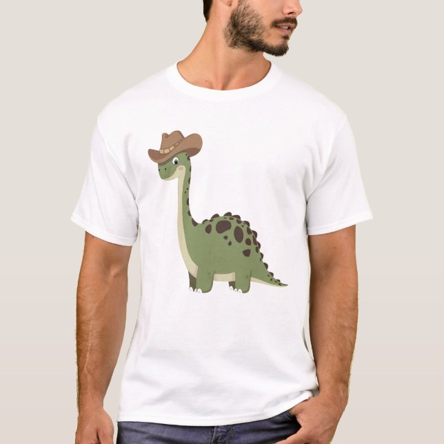 Camiseta Dinossauro Cowboy (Frente)