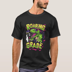 Camiseta Dinossauro Da 4ª Série T Rex De Volta À Escola