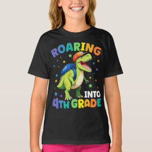 Camiseta Dinossauro Da 4ª Série T Rex De Volta À Escola