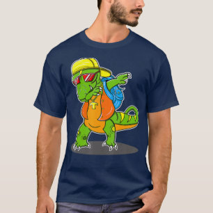 Camiseta Dinossauro Dabbing T Rex Dabbing School Bag boné