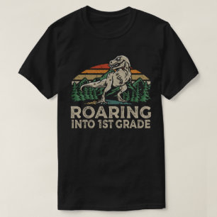 Camiseta Dinossauro De 1rua Em Rex De Volta À Escola