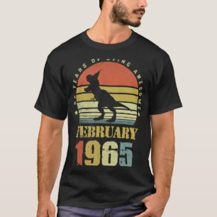 Camiseta Dinossauro De 58 Anos Fevereiro Desde 1965 58º Bir