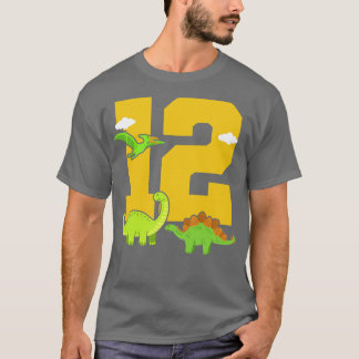 Camiseta Dinossauro de Aniversário 12