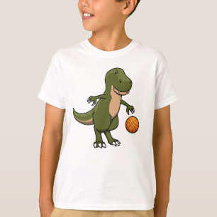 Camiseta Dinossauro de Basquetebol T-Rex