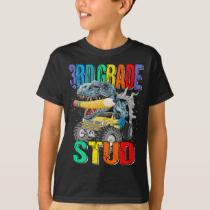 Camiseta Dinossauro de Caminhão Estudo do 3º Grau