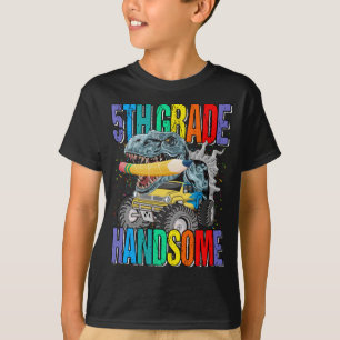 Camiseta Dinossauro de Caminhão Monstro de Grau 5