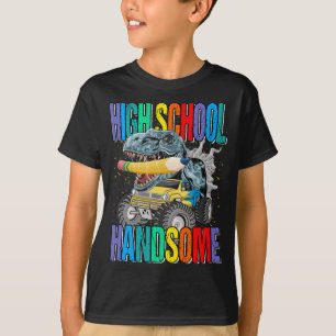 Camiseta Dinossauro de Caminhão Monstro e Bonito do segund