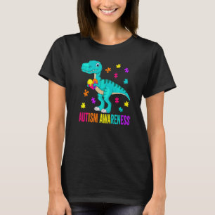 Camiseta Dinossauro de Conscientização do Autismo Quebra-ca