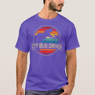 Camiseta Dinossauro de Driver de Barramento de Cidade