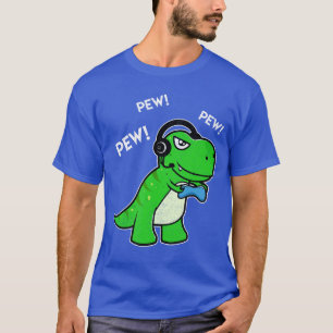 Camiseta Dinossauro de Jogos Video Gamers vintage