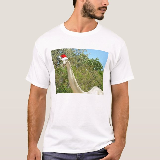 Camiseta Dinossauro de Natal (Frente)