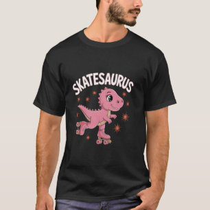 Camiseta Dinossauro De Patins T-Rex Patins Dino Engraçado R