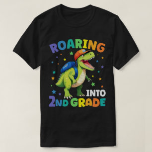 Camiseta Dinossauro De segundo De Raiva De Volta À Escola