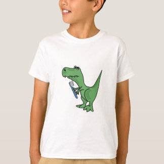 Camiseta Dinossauro de T-Rex do ANÚNCIO com um t-shirt da