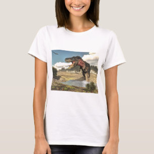 Camiseta Dinossauro de Tarbosaurus - 3D rendem