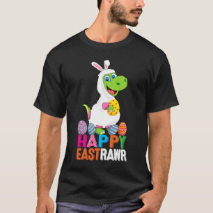 Camiseta Dinossauro Dia da Páscoa Célula de Ovos Feliz Este