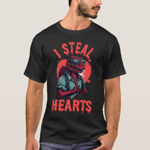 Camiseta Dinossauro dia de os namorados I Roubar Corações B
