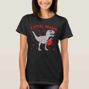 Camiseta Dinossauro dia de os namorados I Roubar Corações R
