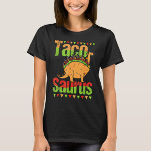 Camiseta Dinossauro Dia Nacional do Taco Taco Saurus Dino T