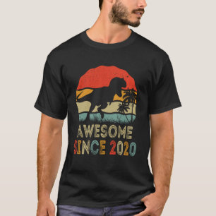 Camiseta Dinossauro do 3º aniversário de 3 anos Meninos Imp