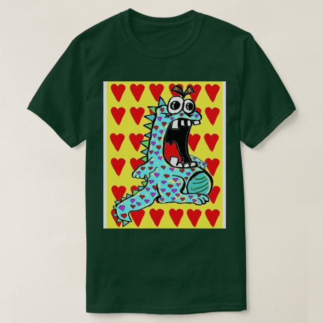 Camiseta Dinossauro do Amor 4 (Frente do Design)