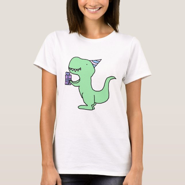 Camiseta Dinossauro do aniversário (Frente)