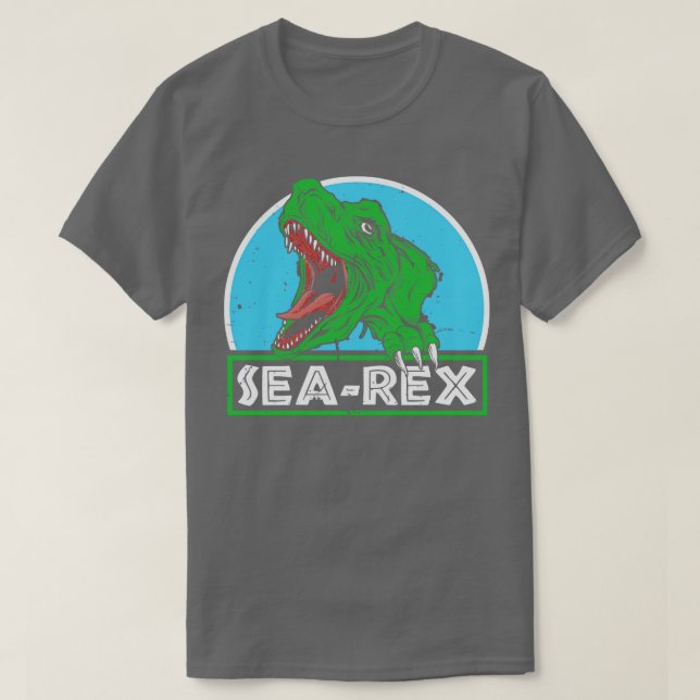 Camiseta Dinossauro do Mosassauro SeaRex (Frente do Design)