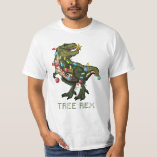 Camiseta Dinossauro do Natal de Rex da árvore