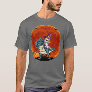 Camiseta Dinossauro do Unicórnio T re Halloween Engraçado P