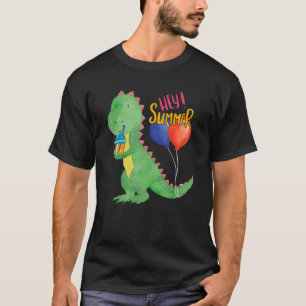 Camiseta Dinossauro Doce Com Refrescamento De Limonada Fo